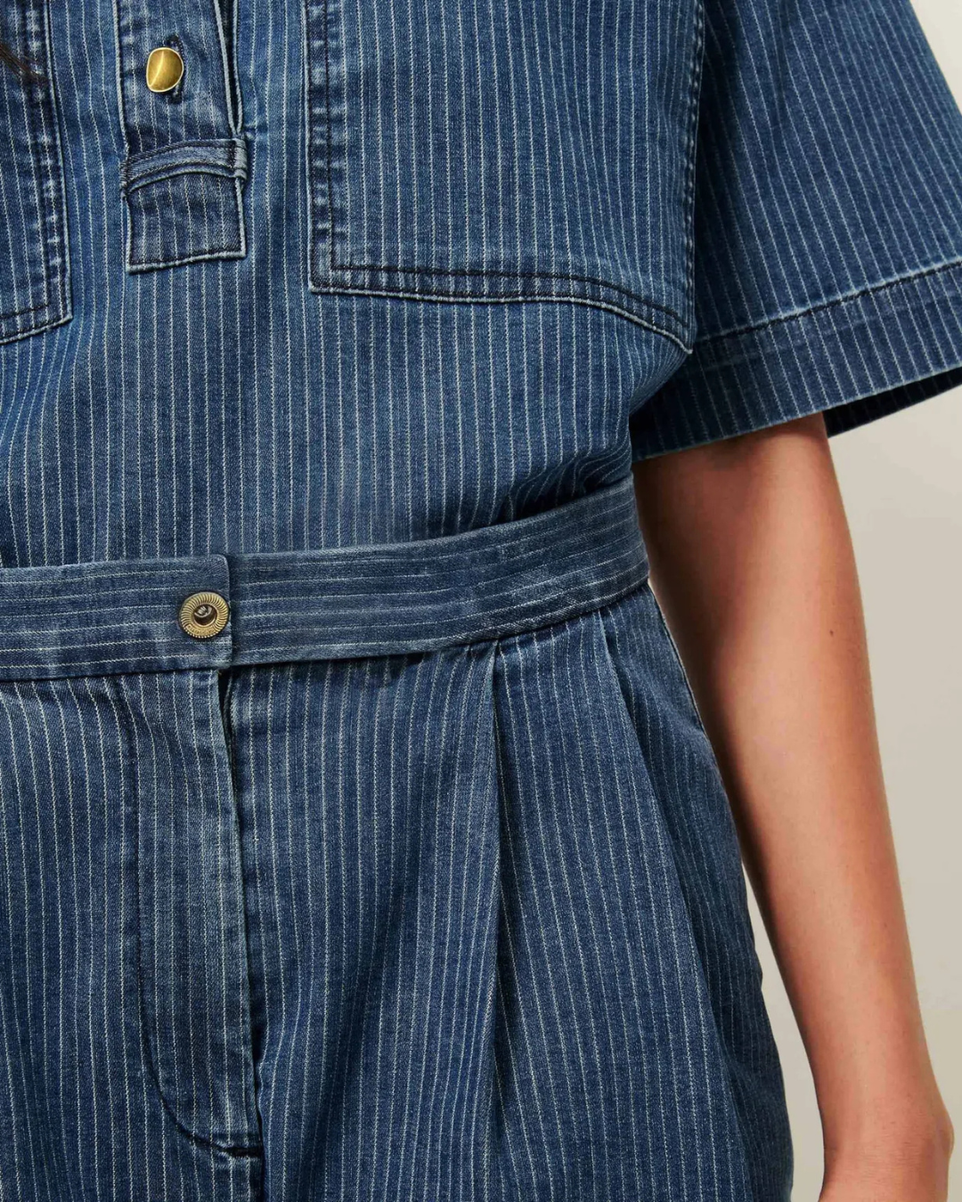 Newport Denim Overshirt in Regate Blue by Sessùn