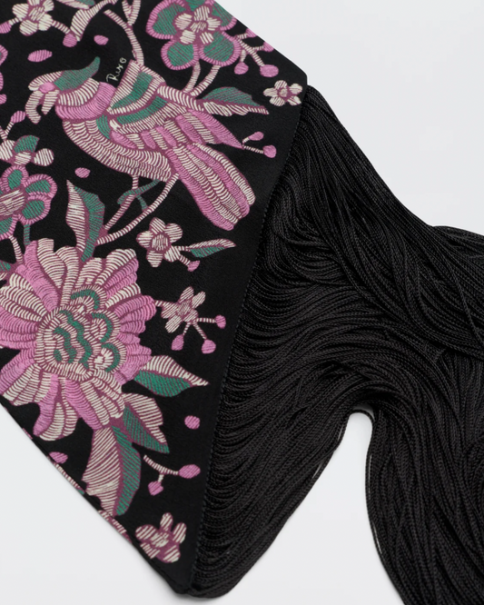 Casandra Scarf in Kyoto Floral Black by RIXO