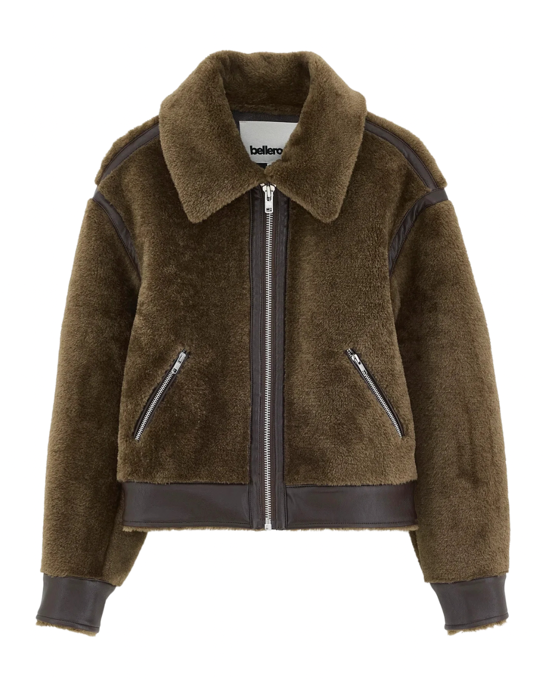 Eagle Shearling Jacket in Dark Roast by Bellerose