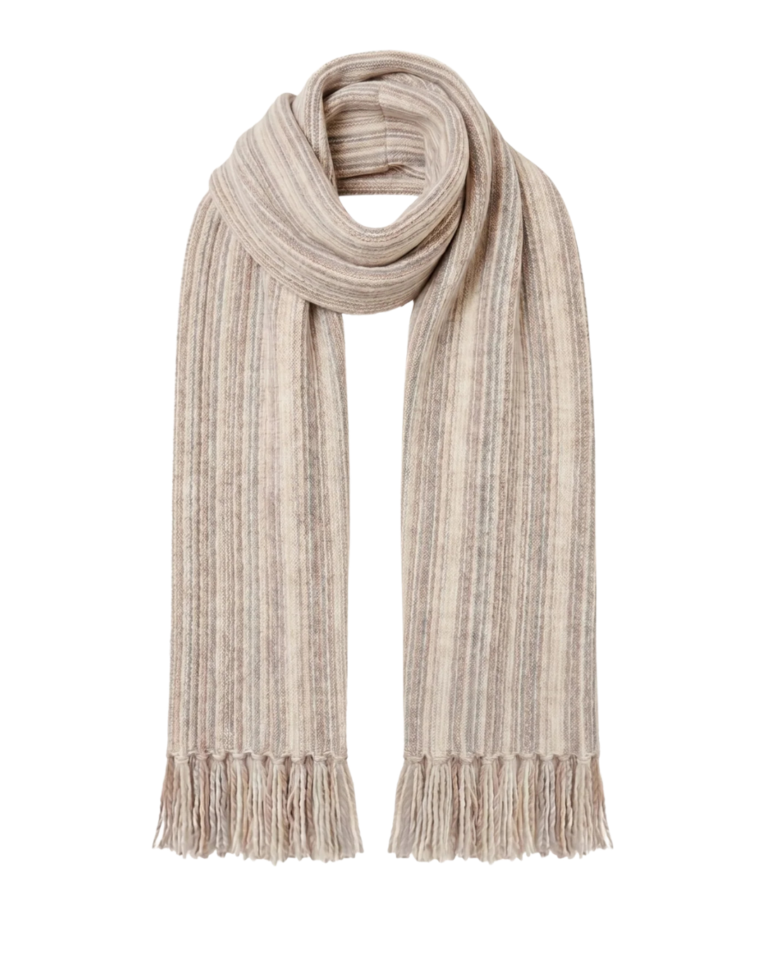 Elva Woolen Scarf in Sand by by-bar