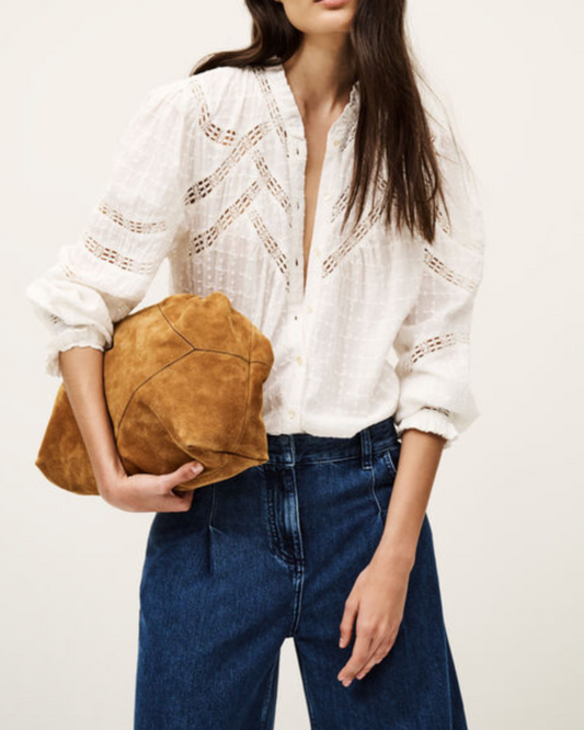 Brona Blouse in Ecru by BA&SH