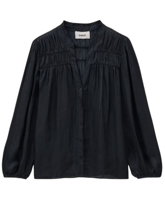 Cessia Blouse in Navy by BA&SH