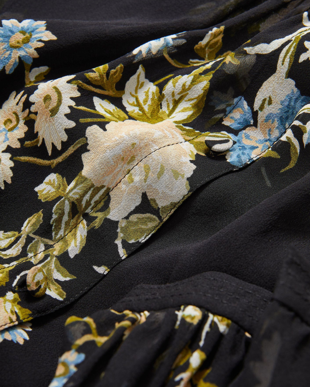 Ashlynn Blouse in Black Multi by Veronica Beard