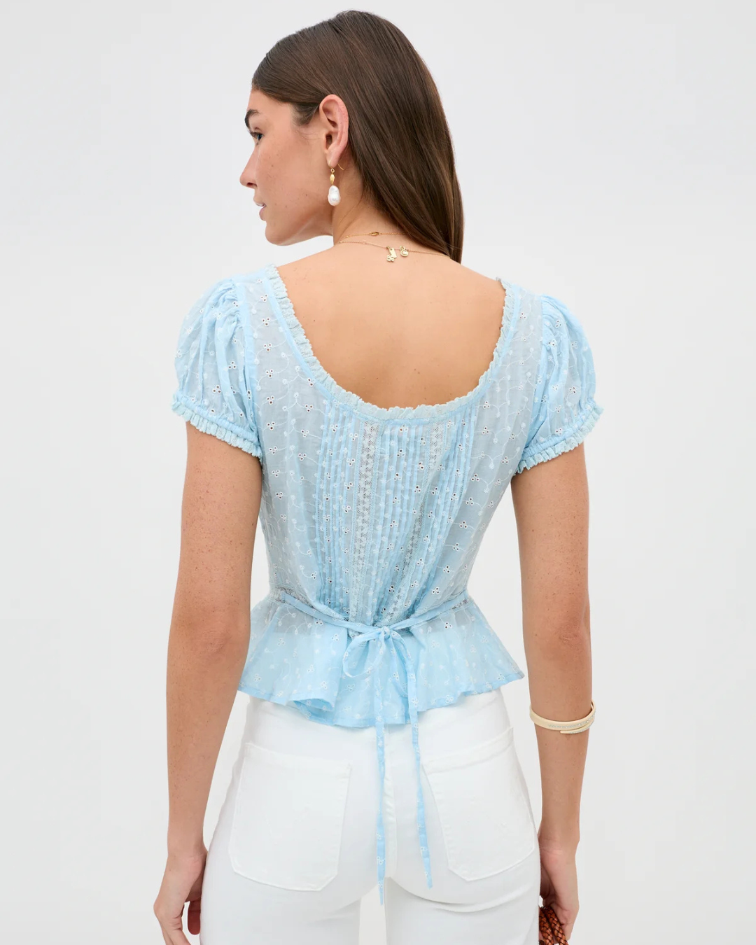 Sandi Top in Powder Blue by RIXO