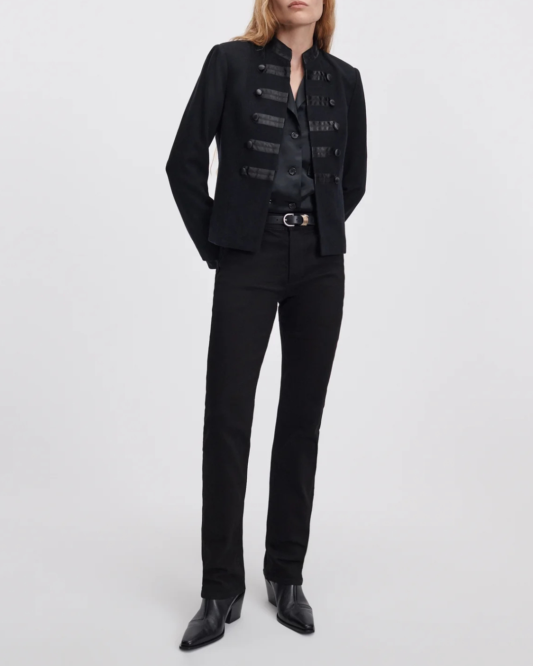 Sutton Full Length Slim Cigarette Jeans in Black by Rag & Bone