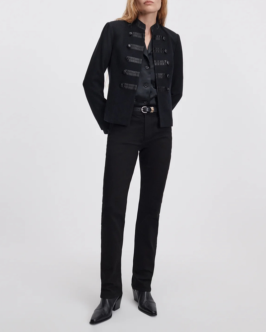 Sutton Full Length Slim Cigarette Jeans in Black by Rag & Bone