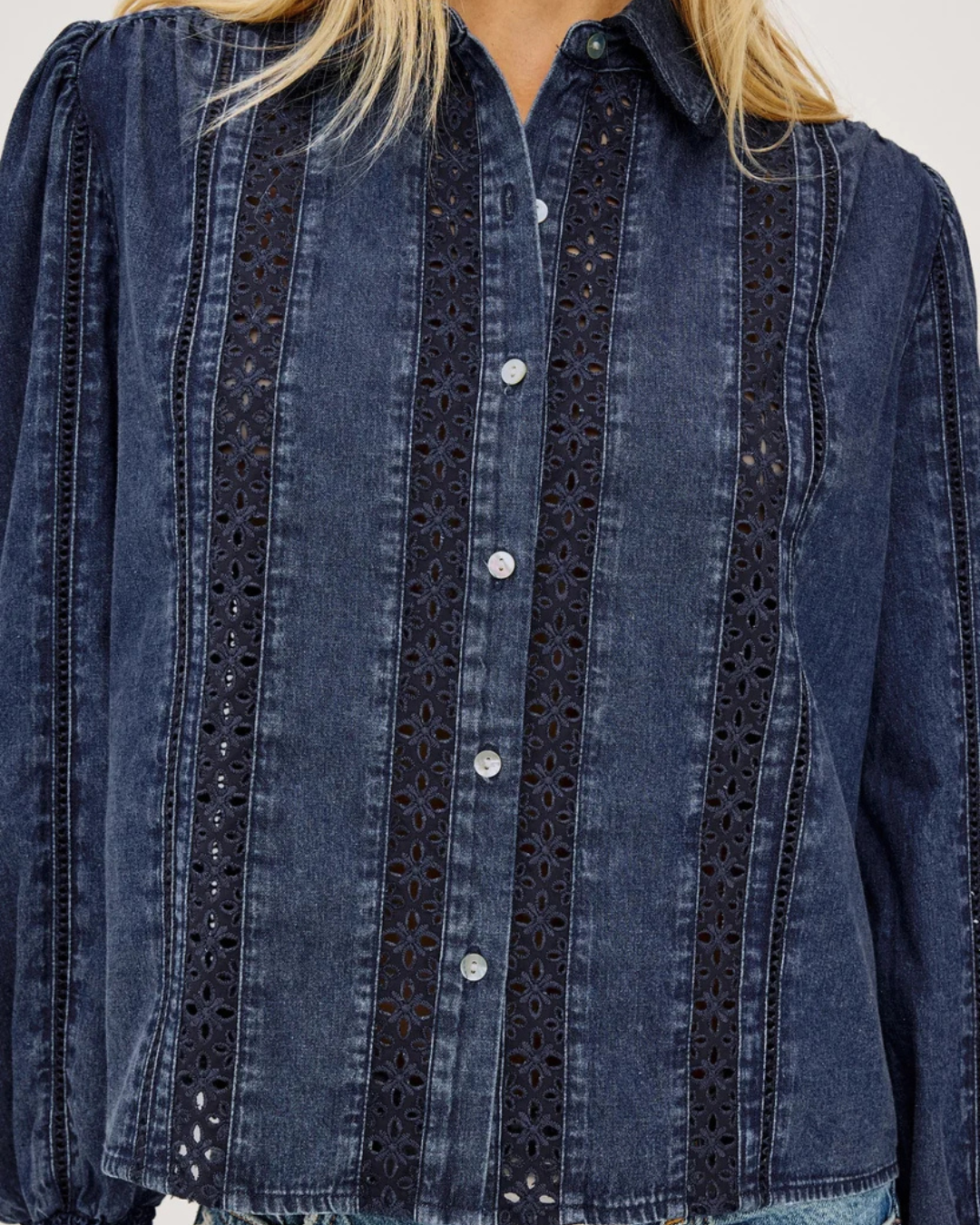Rowan Shirt in Classic Blue by Rails
