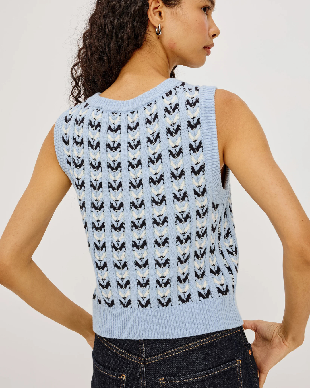 Chance Vest in Sky Blue by Rails