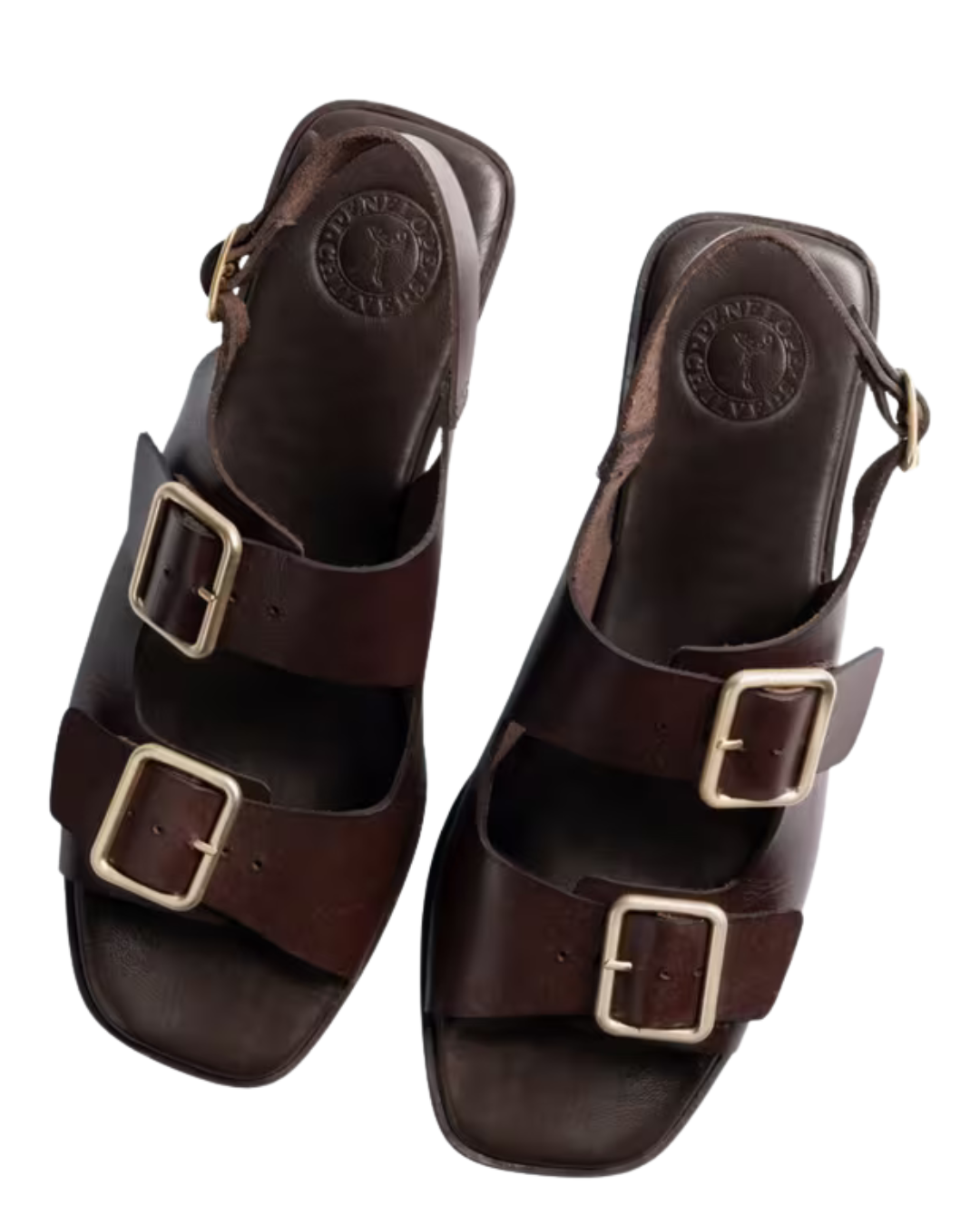 Portobello Leather Sandal in Bitter Chocolate by Penelope Chilvers