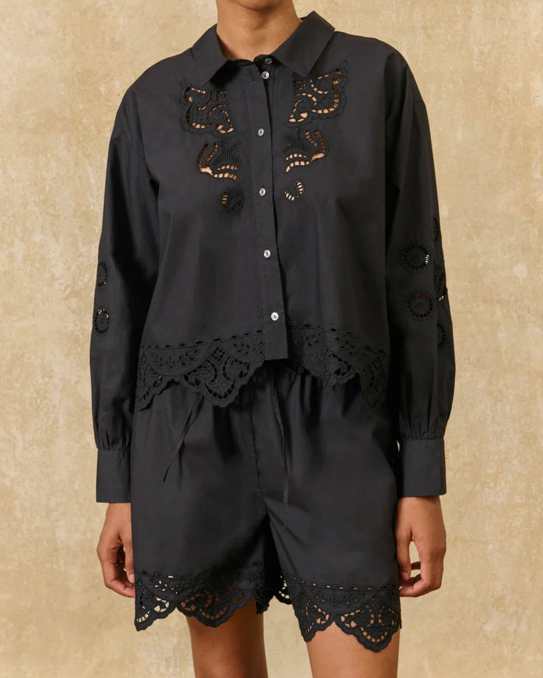 Boxi Shorts in Black by Louise Misha