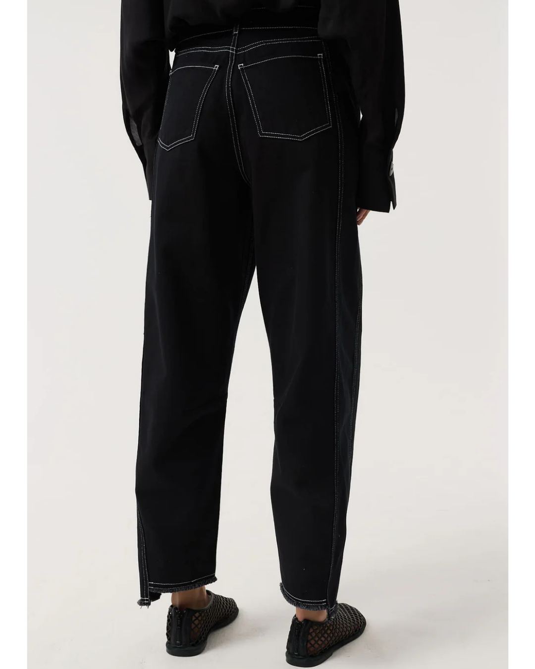 Blake Barrel Jeans in Black by AKYN