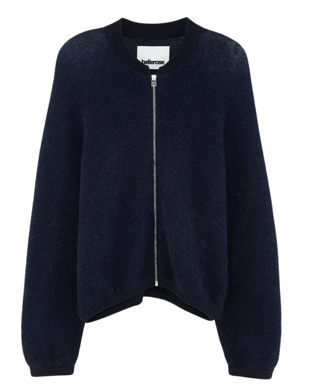 Asedi Zip Up Cardigan in Navy by Bellerose