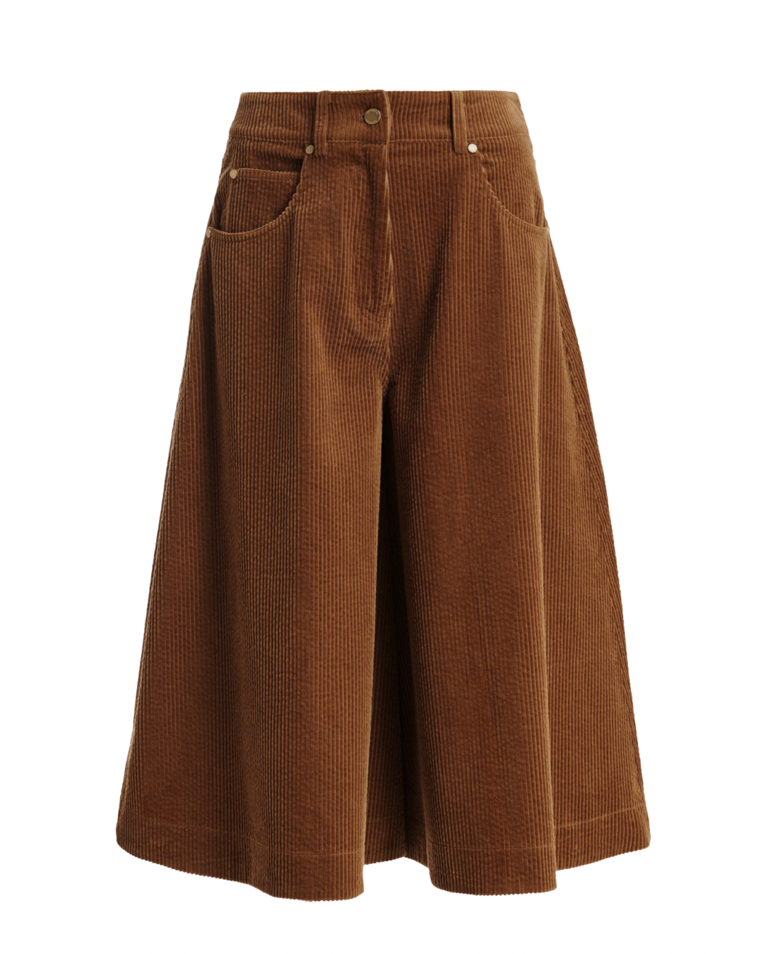 Kigi Corduroy Bermuda Shorts in Brown Sugar by Essentiel Antwerp