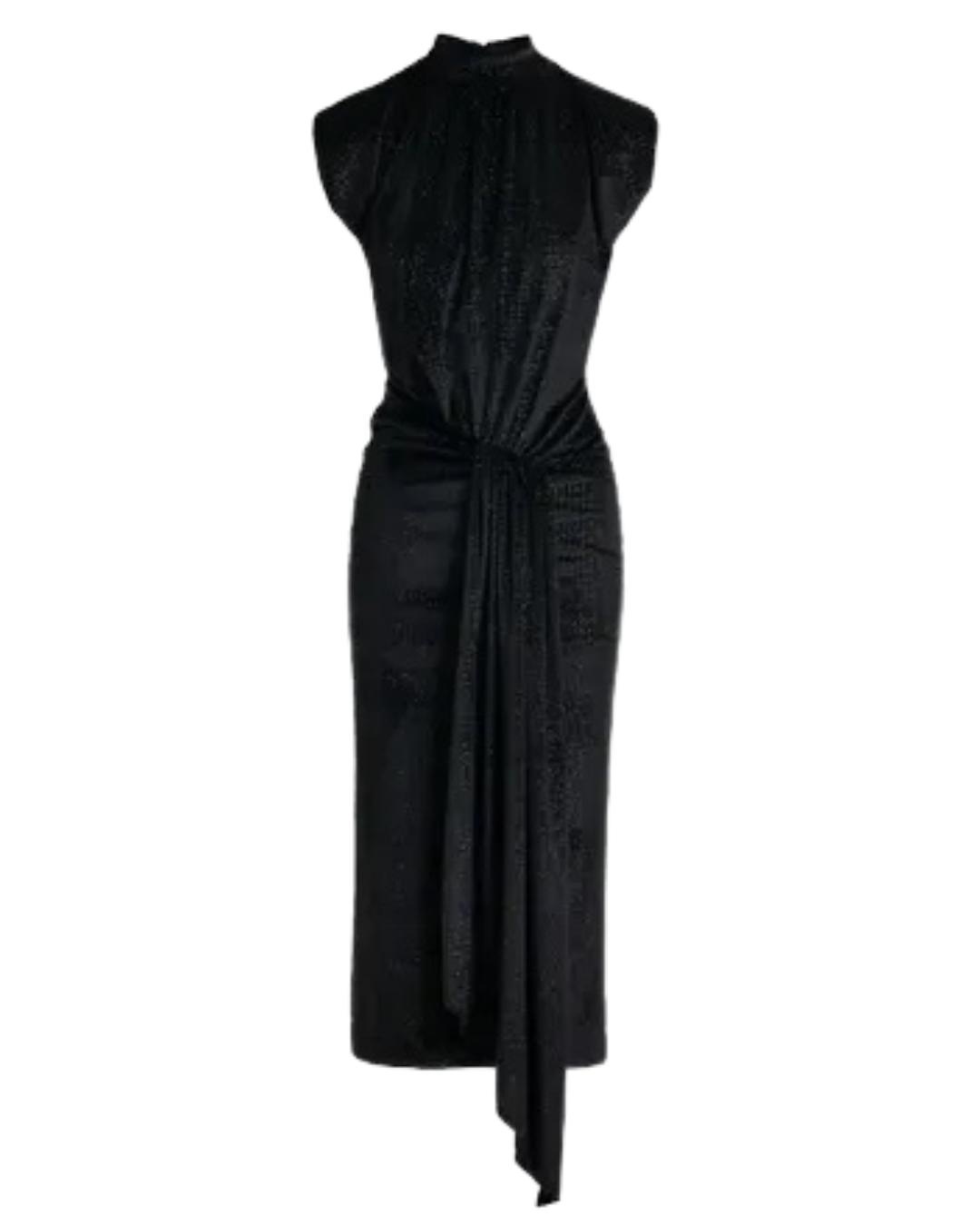Inche Velvet Jersey Dress in Black by Essentiel Antwerp