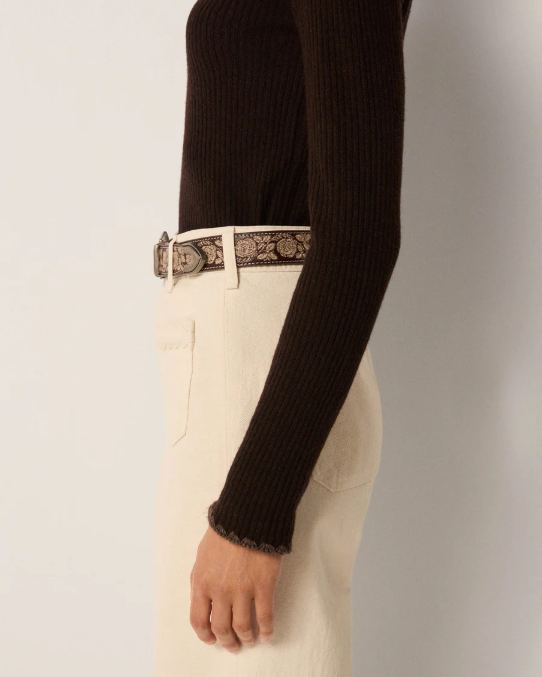 Dolcevita Turtleneck Sweater in Caffè by Maison Hotel