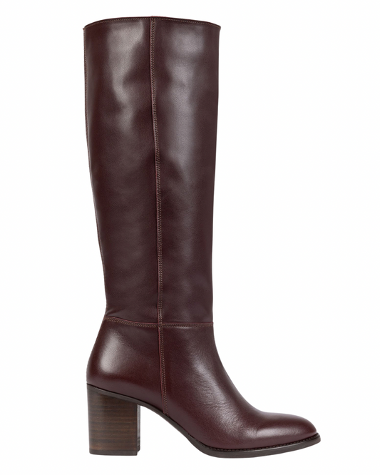 Stow Leather Boots in Bordeaux by Penelope Chilvers