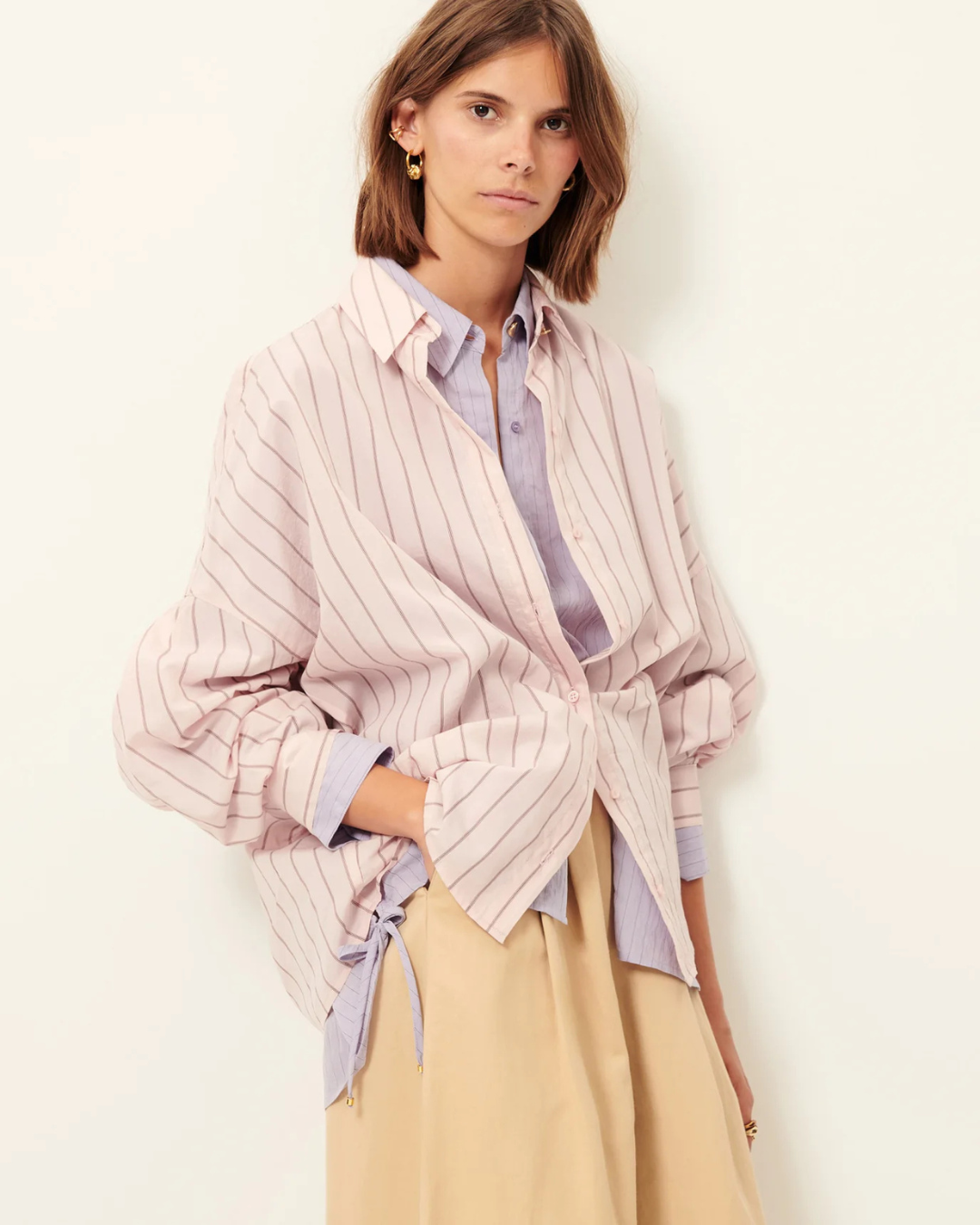 Dazik Striped Shirt in Rosee by Sessùn