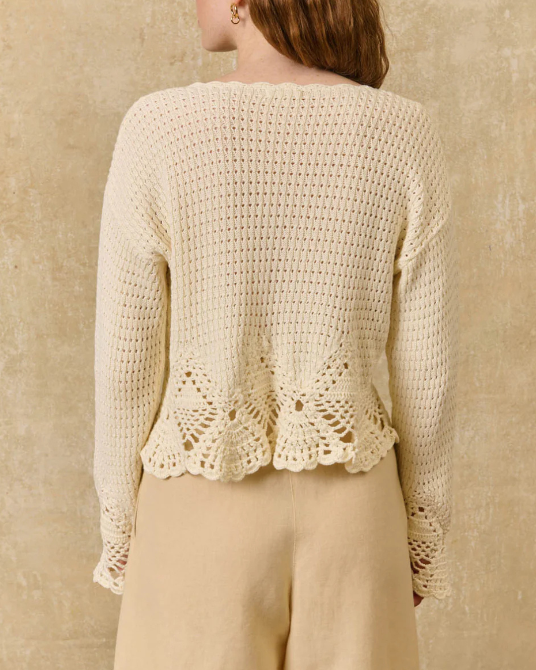 Molya Cardigan in Cream by Louise Misha