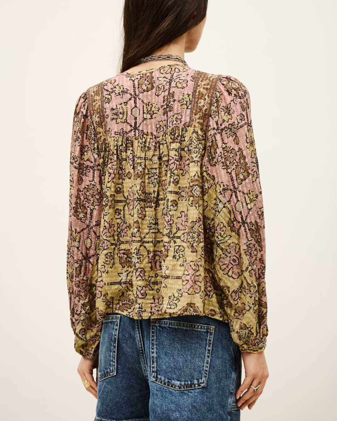 Pamila Blouse in Jaune in BA&SH