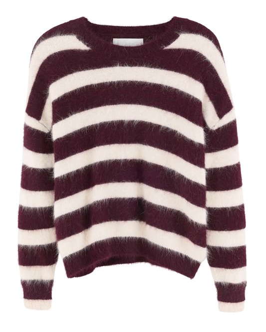 Datus Angora Blend Sweater in Cordovan / Parchemin by Bellerose