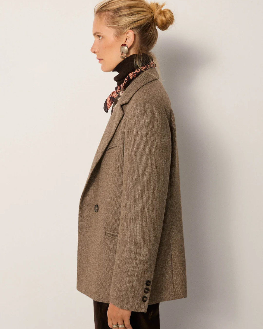 Jackie Blazer in Walnut by Maison Hotel