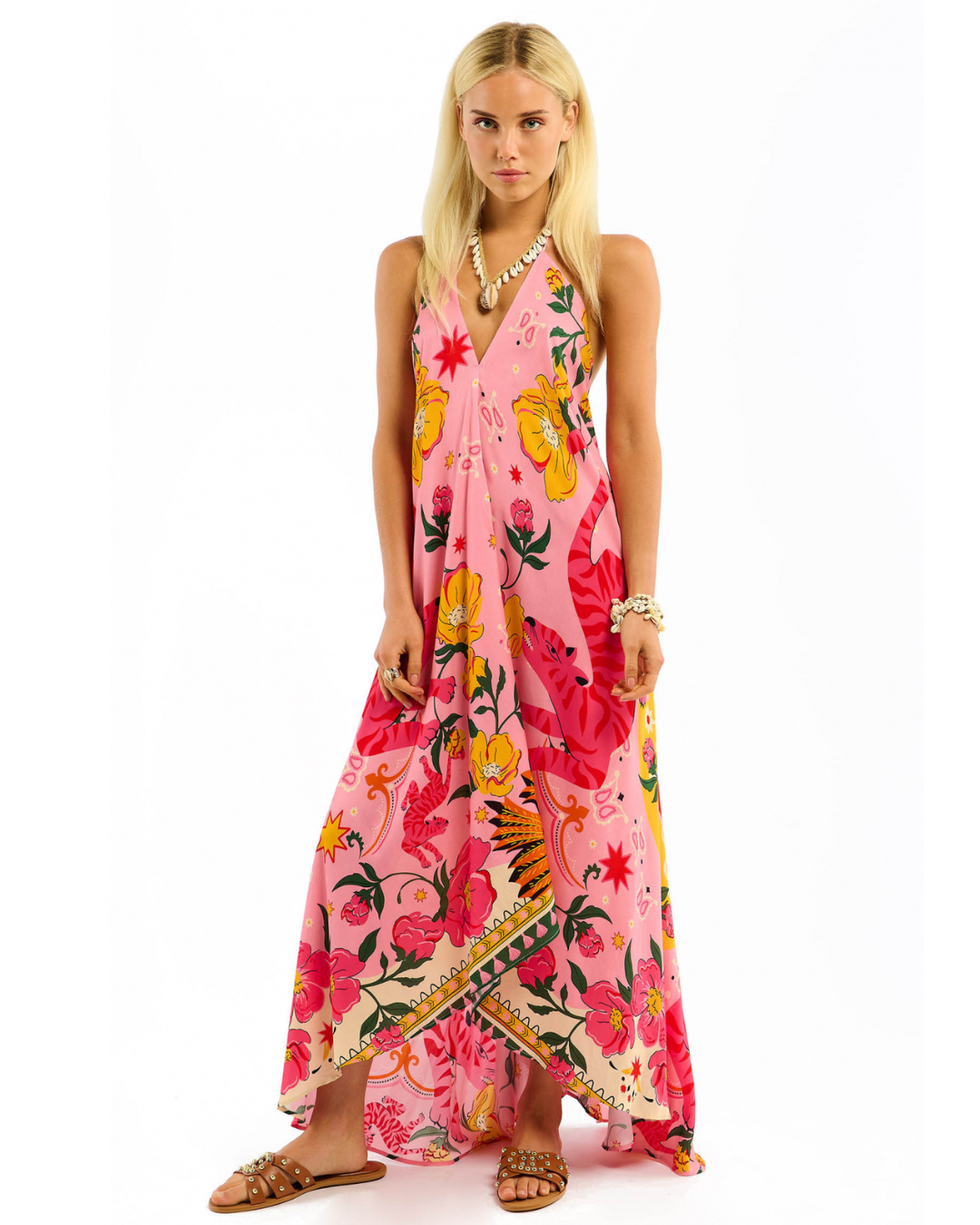 Voila Bandidas Dress in Rose by Wild