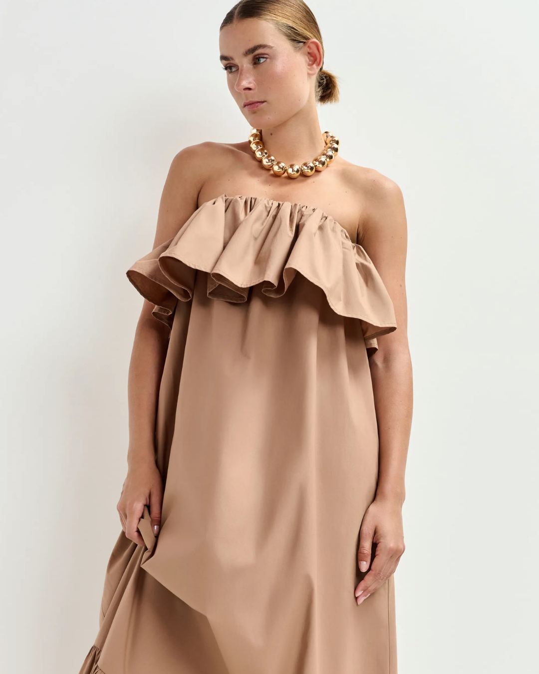 Joyce Belted Ruffle Dress in Mabel by Essentiel Antwerp