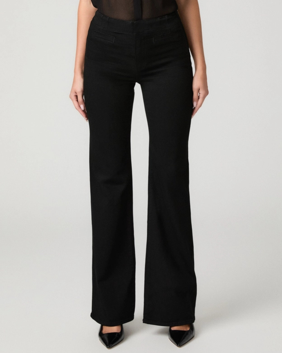 Sofia Flair Jean in Black Shadow by PAIGE