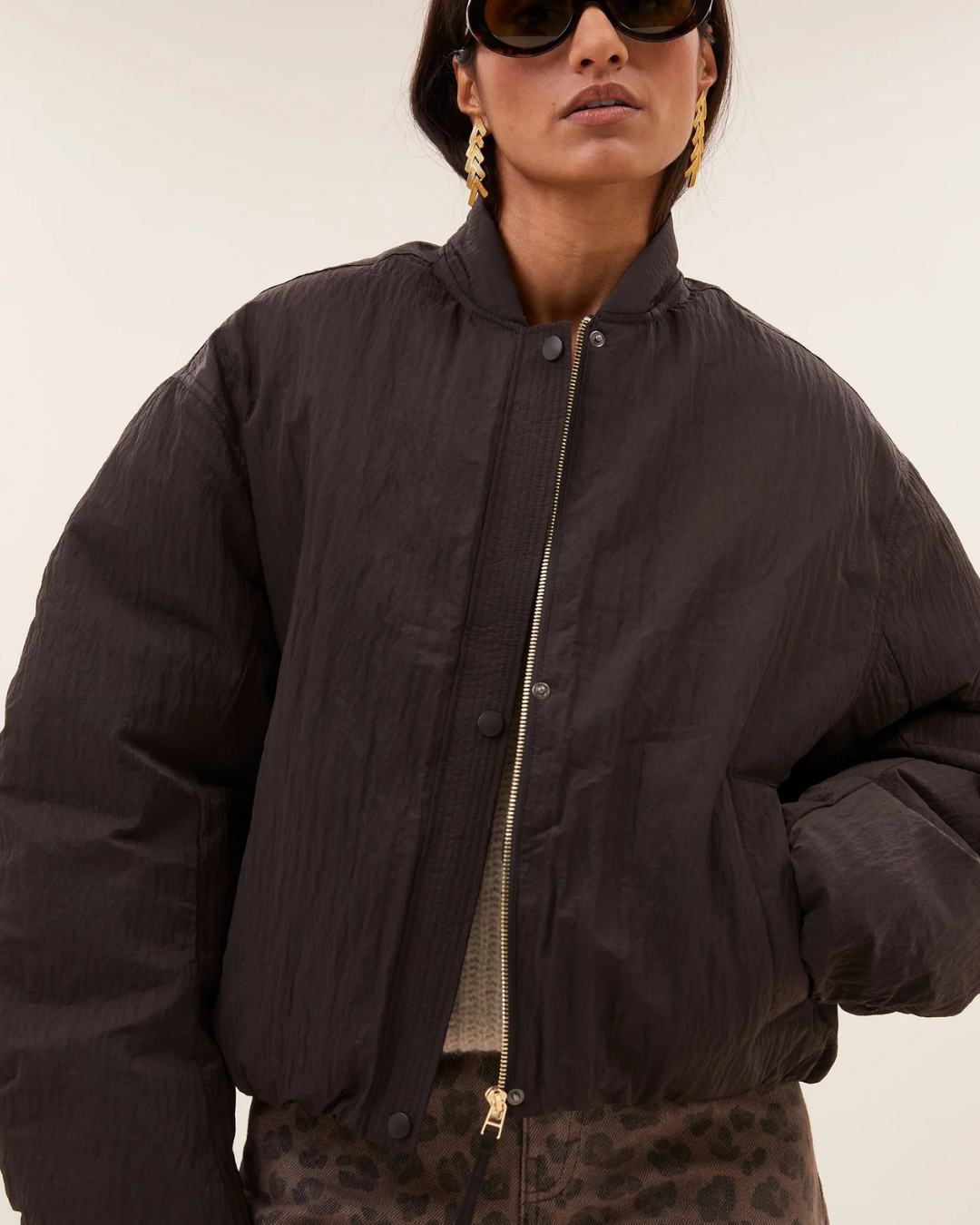 Bodie Bomber Jacket in Espresso by by-bar