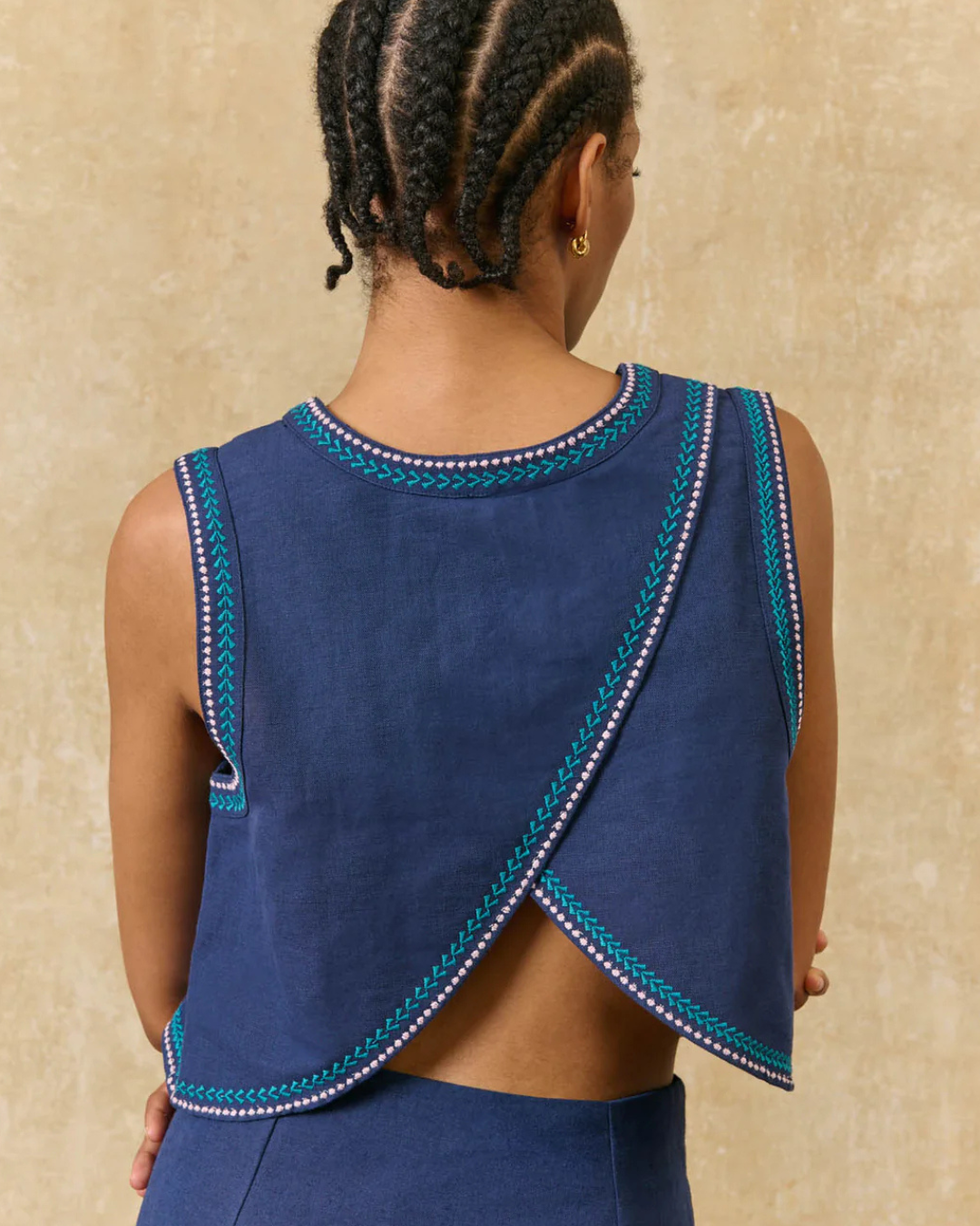 Irane Top in Midnight by Louise Misha