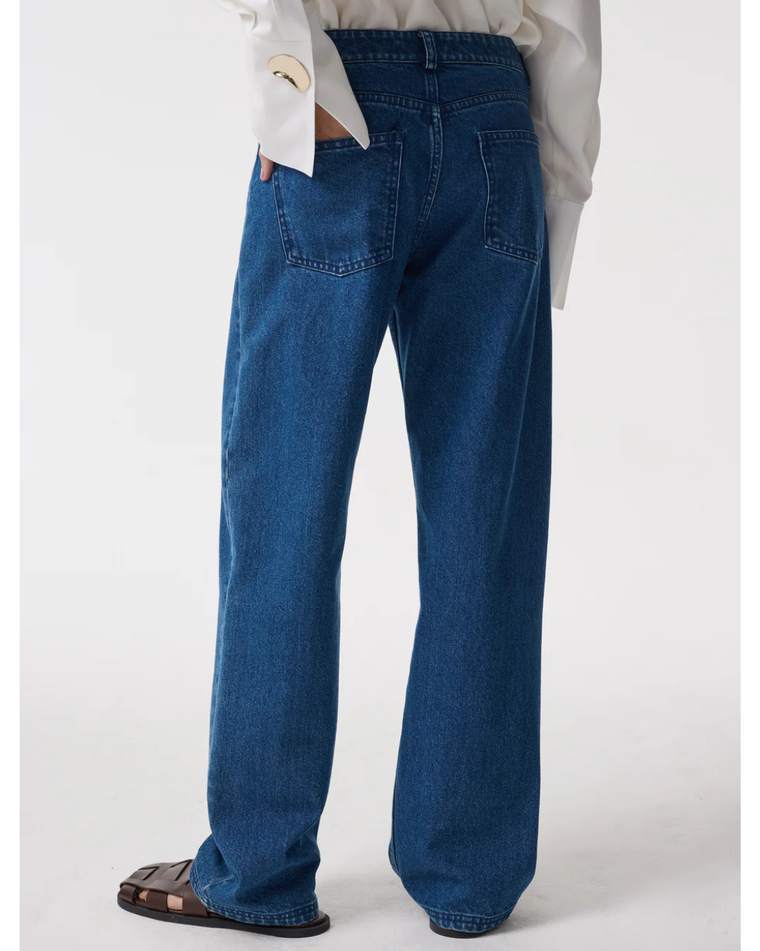 Dylan Classic Slim Straight Jeans in Midwash by AKYN