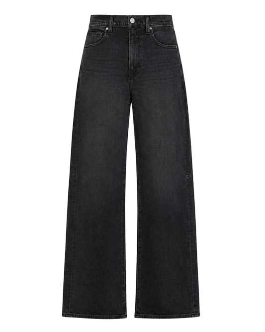 Arellia Skimmer Barrel Leg Jeans in Oscura by PAIGE