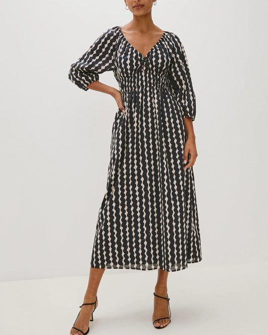 Paio Dress in Painted Noir by Rails
