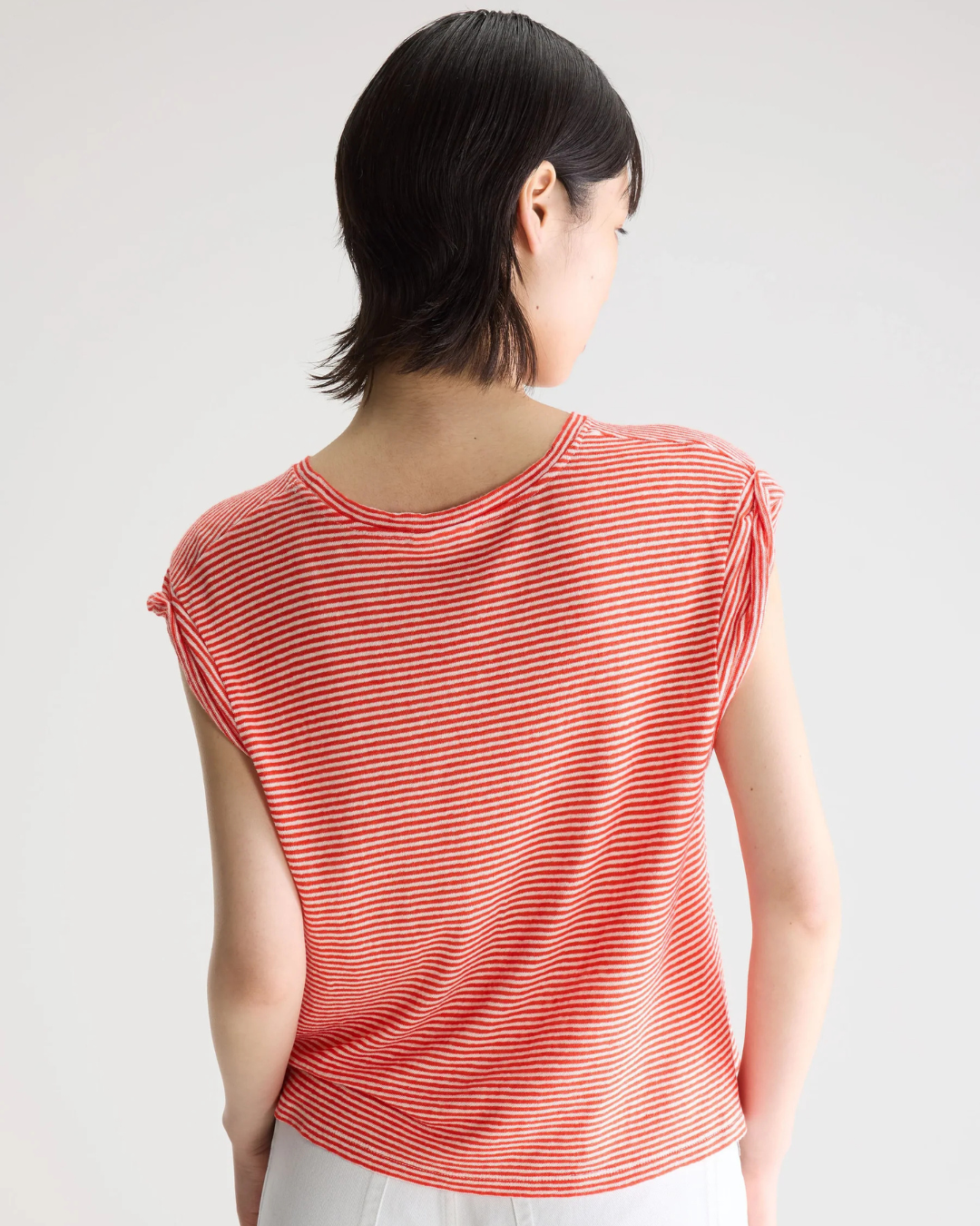 Vlyn Striped Tee in Red by Bellerose