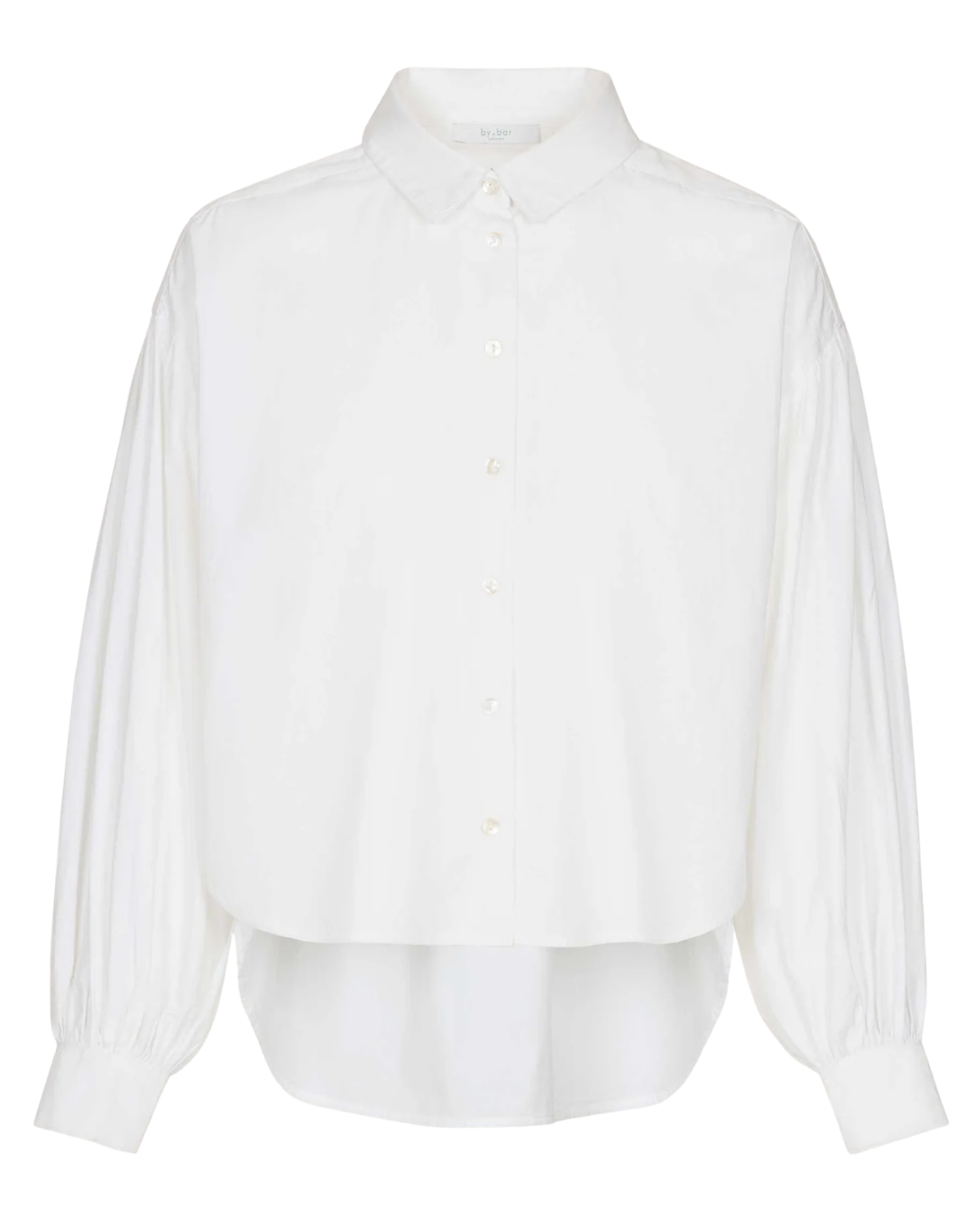 Sarah Short Blouse in White by by-bar