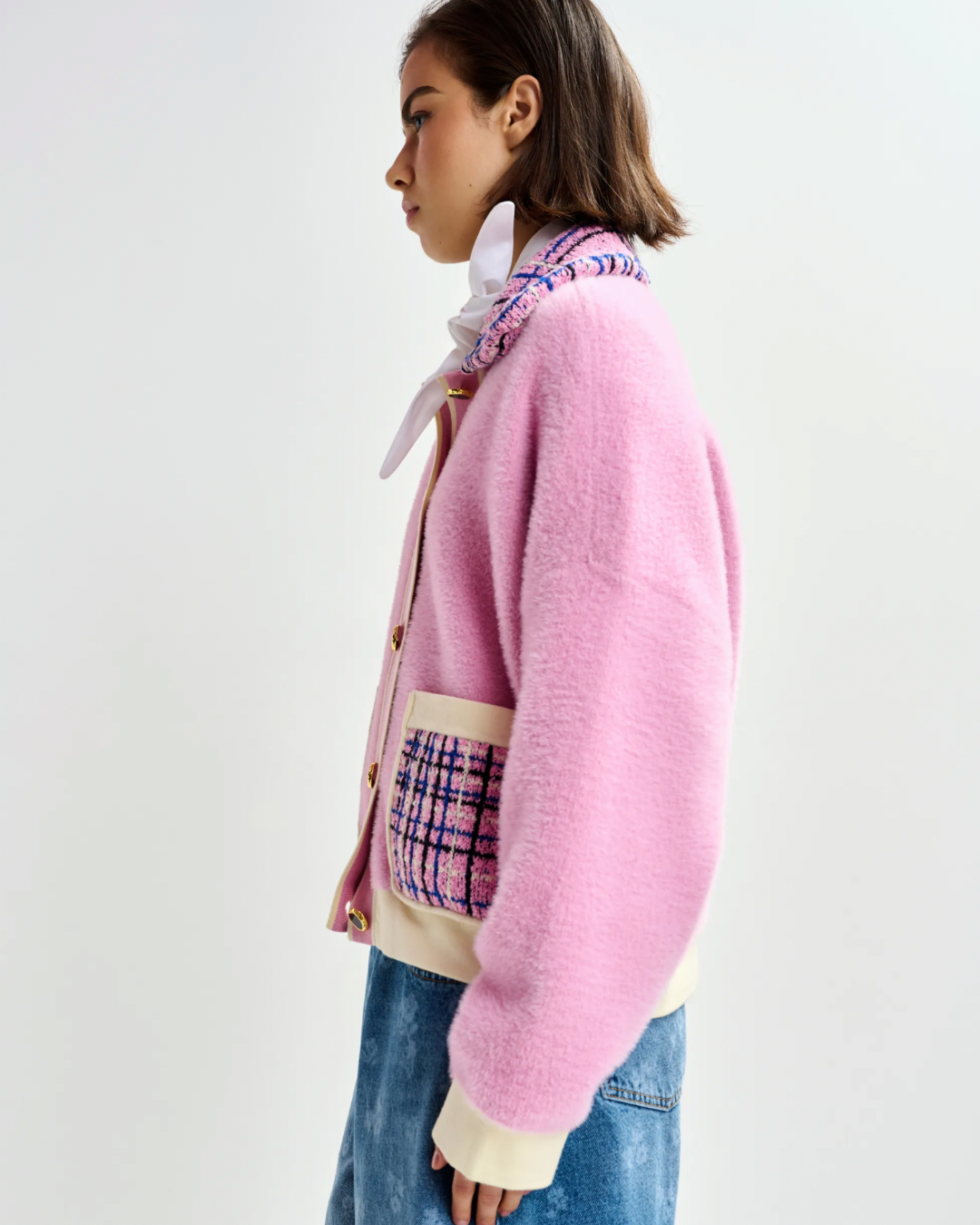 Joilu Knitted Jacket in Cotton Andy by Essentiel Antwerp