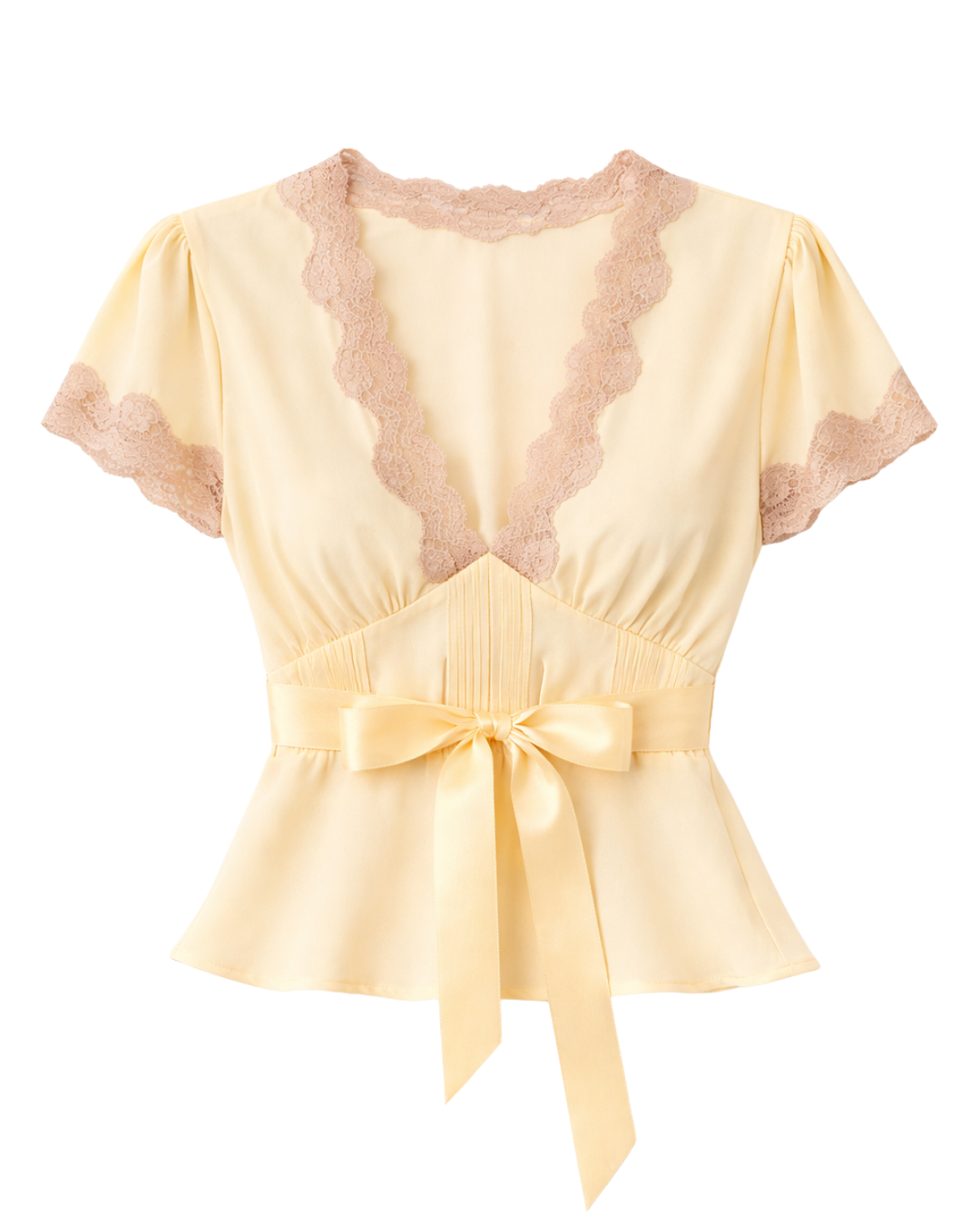 Daniela Top in Butter Yellow by RIXO