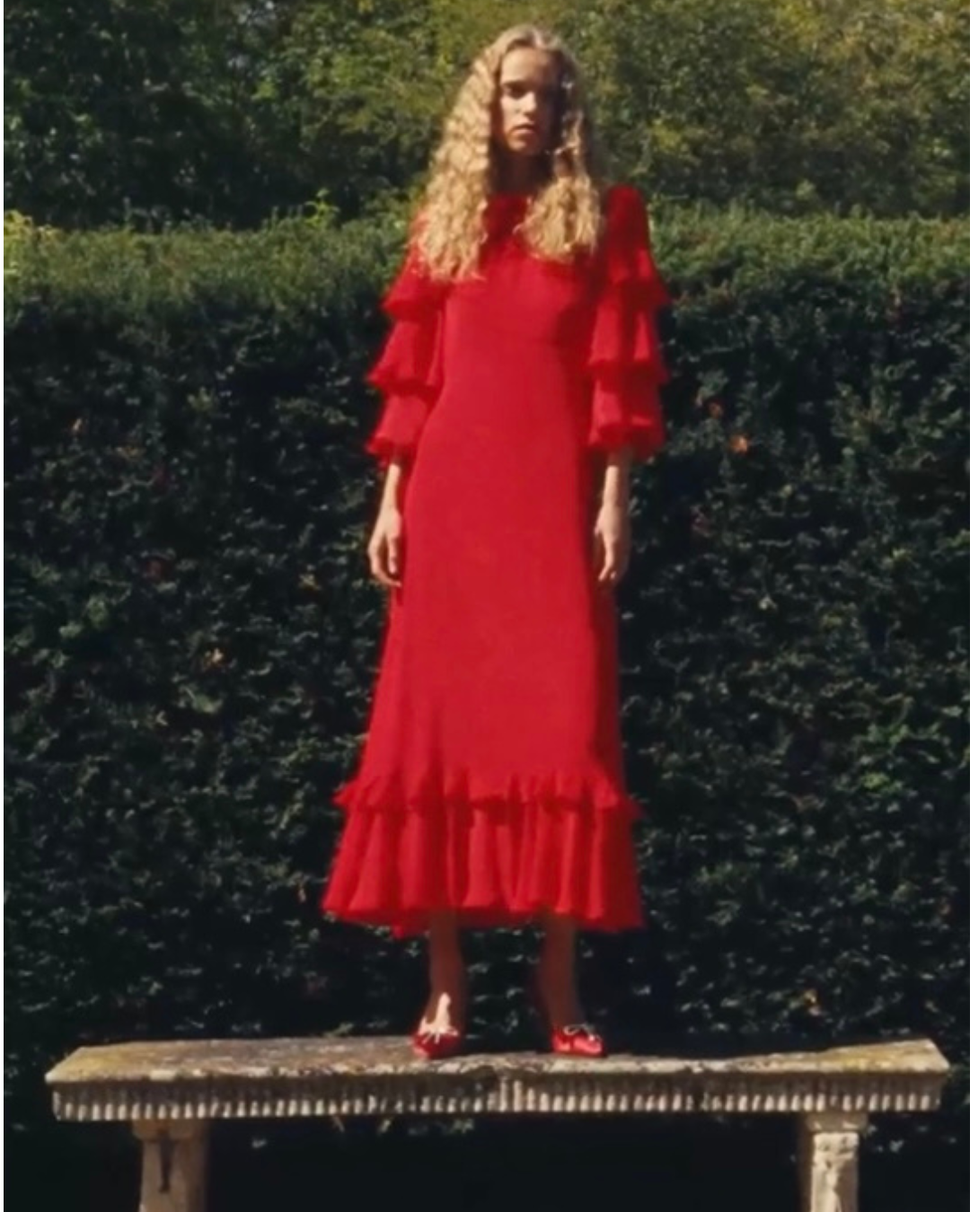 Madeline Dress in Red by Queens of Archive