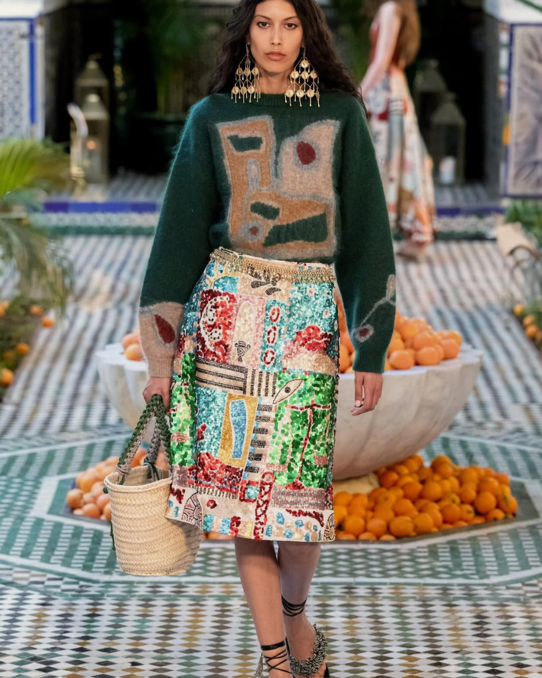 Verora Knit Jumper in Green by Alemais