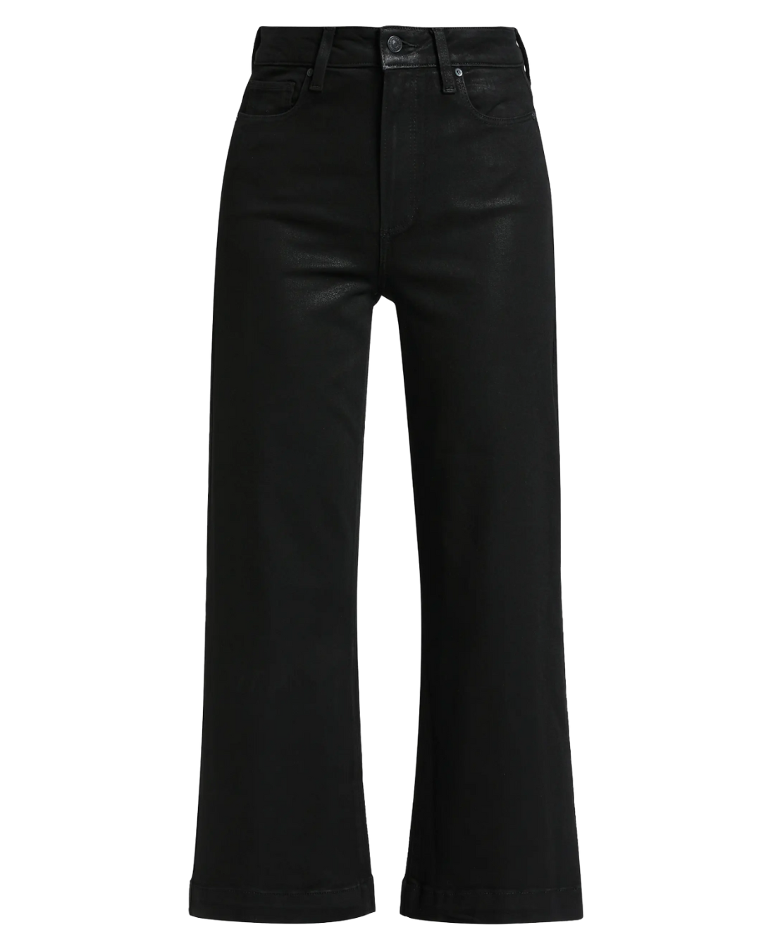 Anessa Wide Leg Jean in Black Fog LuxCoat by Paige