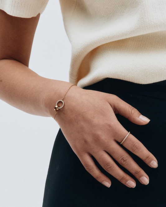 Eternal Orbit Bracelet in Gold by EDBLAD