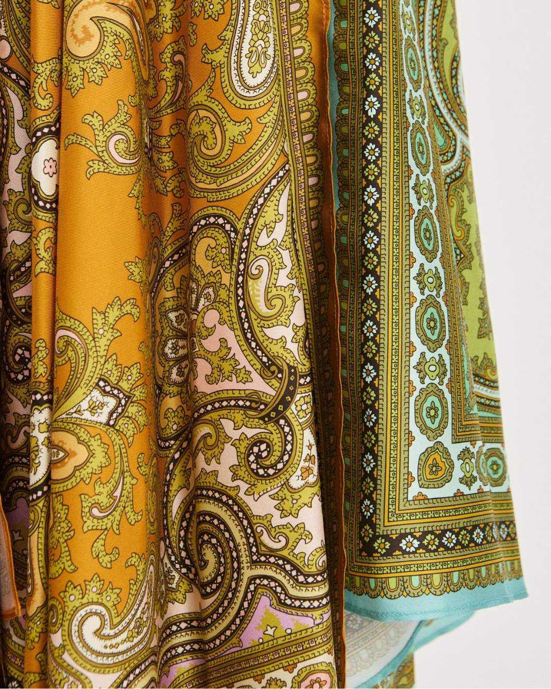 Clemenza Spliced Scarf Silk Skirt by Alemais