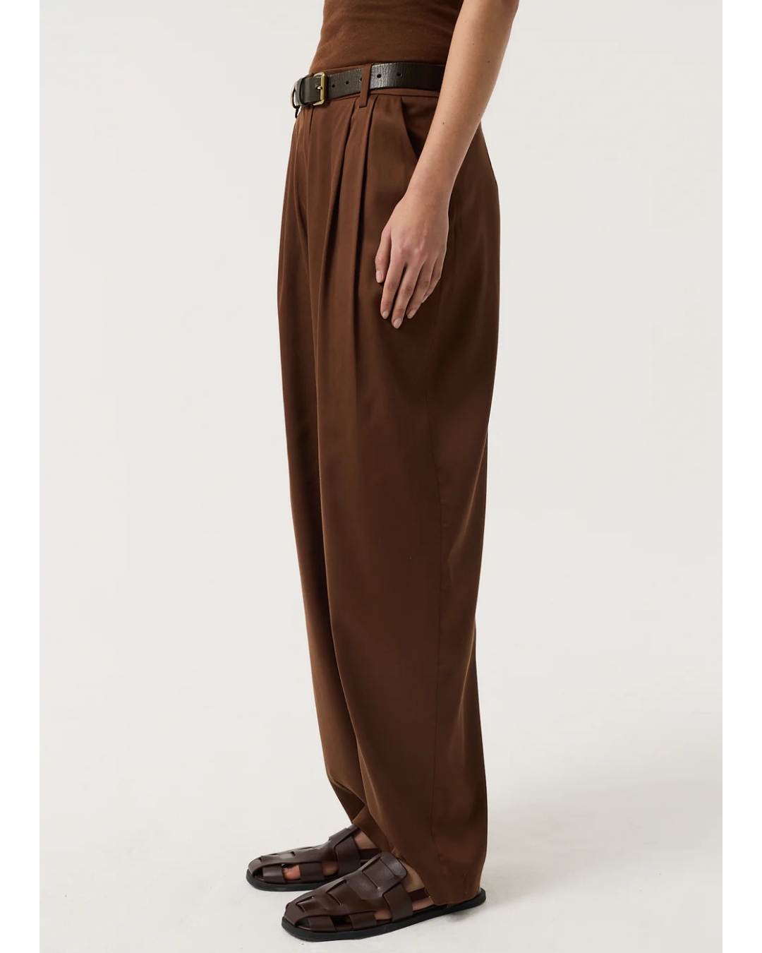 Chiara Trousers in Chocolate by AKYN
