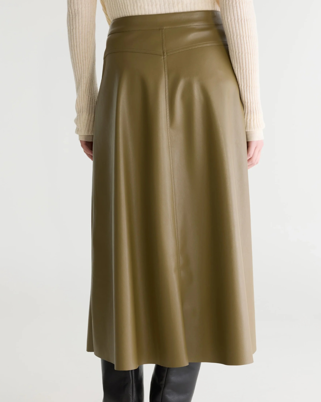 Gala Flared Midi Skirt in Dust by Bellerose