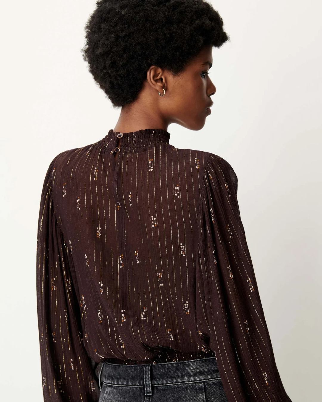 Duchess Blouse in Coffea Domiu by Sessùn