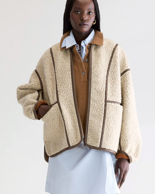 Natural Jina Sherpa Jacket by Bellerose