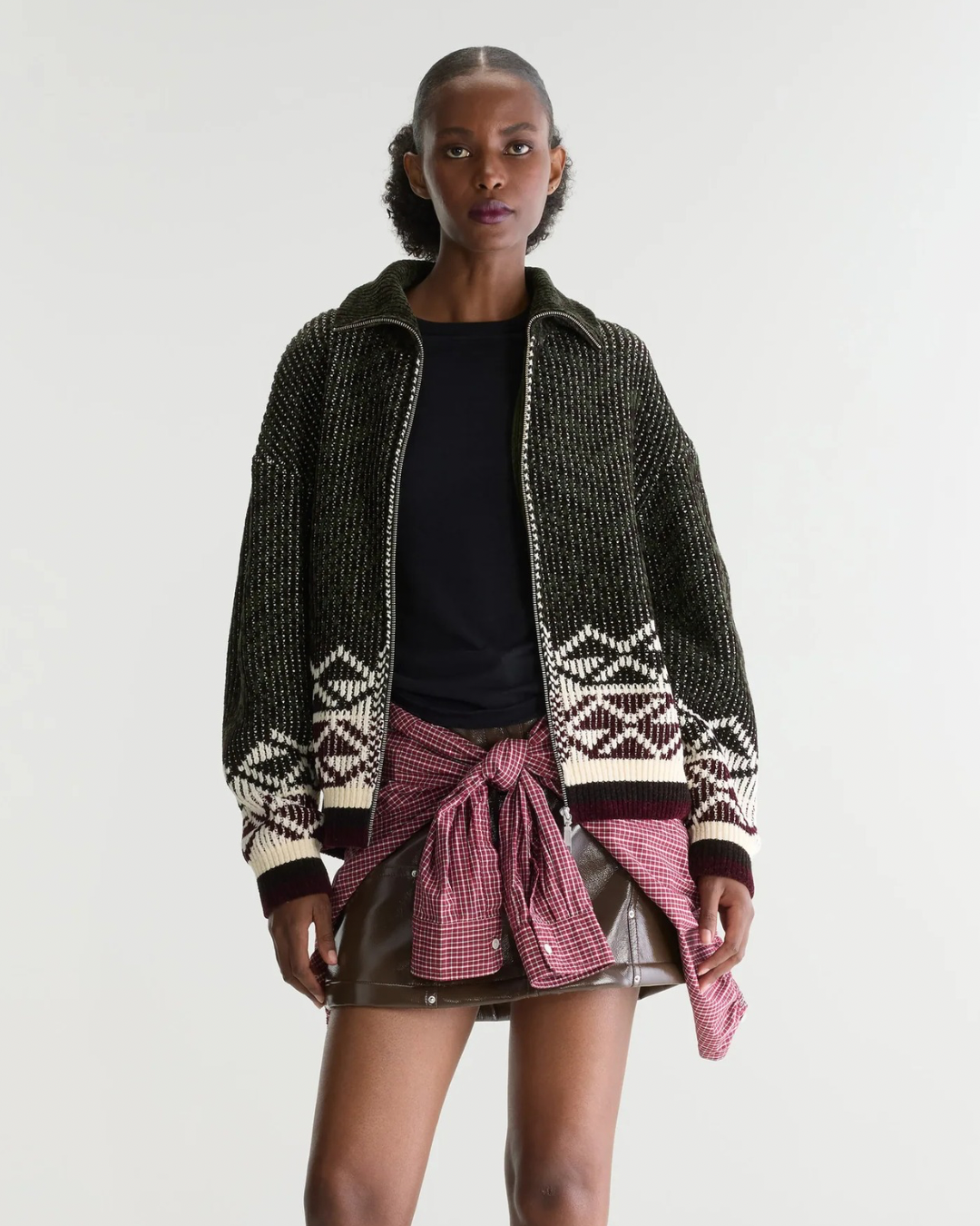 Alve Zipper Cardigan by Bellerose