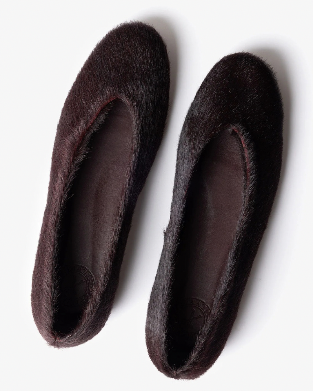 Coco Pony Pumps in Dark Cherry by Penelope Chilvers