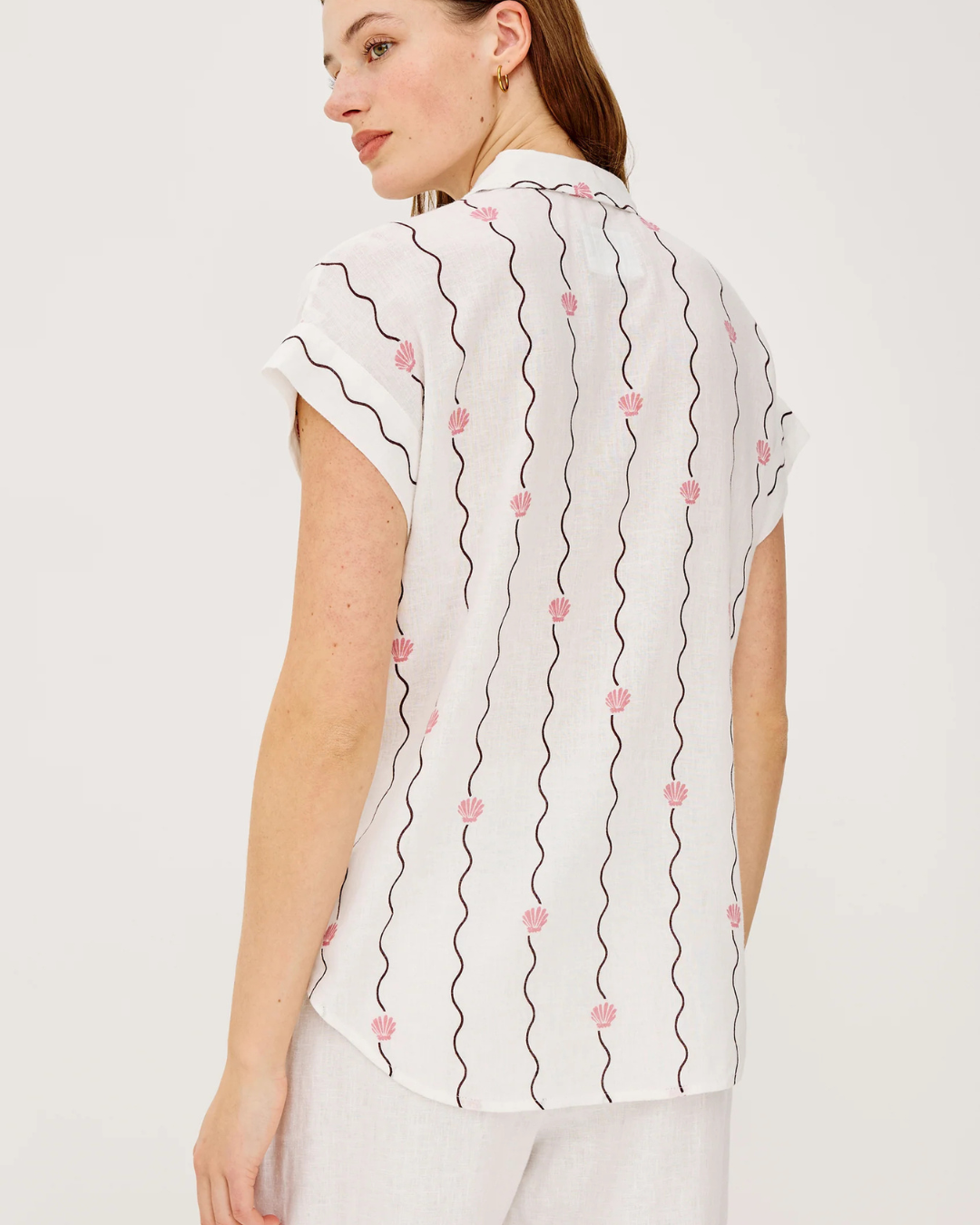 Cito Blouse in Striped Seashells by Rails