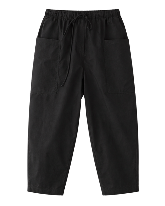Edna Pant in Black Poplin by Foemina